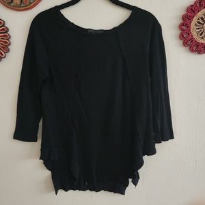 Errant Raw Edge Hem Top